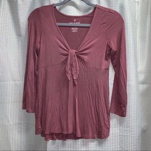 American Eagle Soft and Sexy Pink Shirt